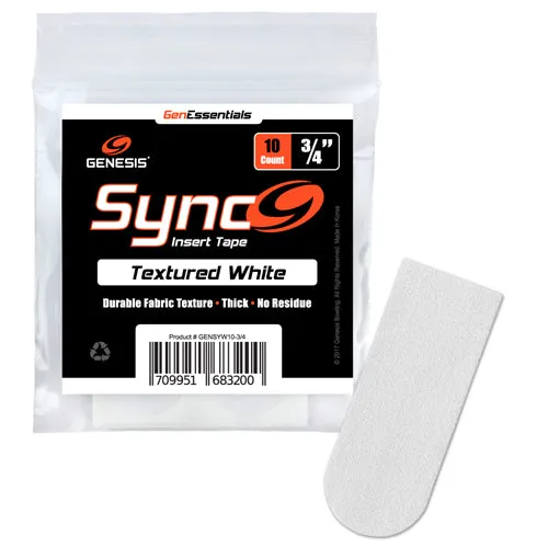 Genesis Sync White <br>Textured Insert Tape <br>White