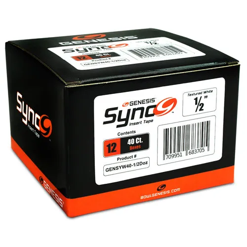 Genesis Sync White <br>Textured Insert Tape <br>White