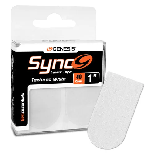 Genesis Sync White <br>Textured Insert Tape <br>White