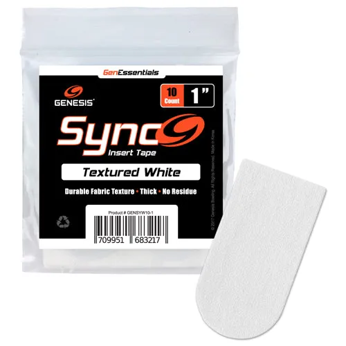 Genesis Sync White <br>Textured Insert Tape <br>White