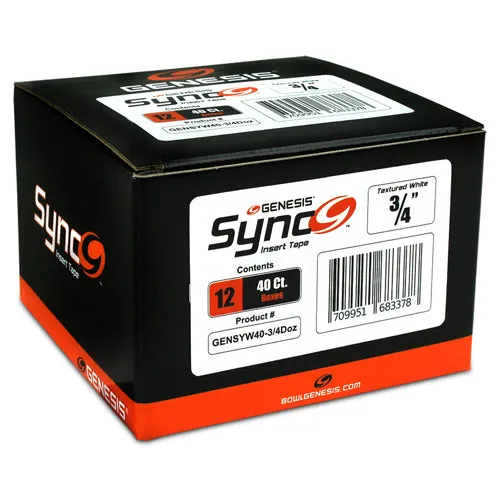 Genesis Sync White <br>Textured Insert Tape <br>White