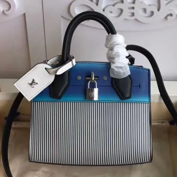 Gradient Blue And Stripes City Steamer Mini Top Handle Bag M53799 2019 Collection