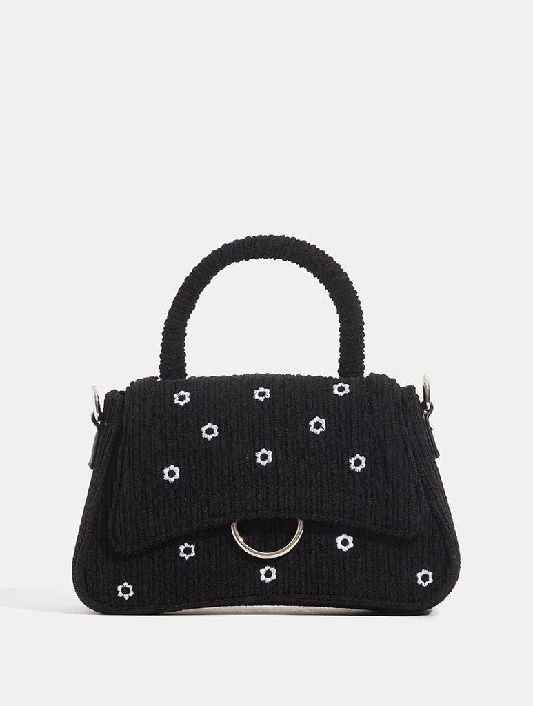 Harper Black Cord Mini Tote Bag