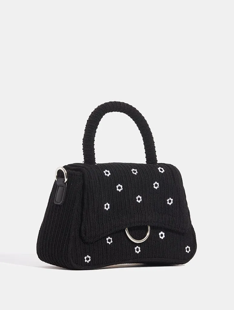 Harper Black Cord Mini Tote Bag