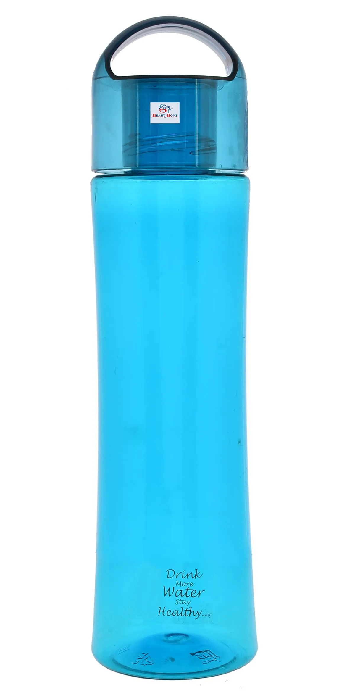 Heart Home Plastic Water Bottle- 1 Litre, Pack of 6 (Blue)