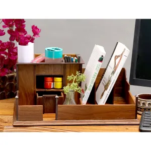 Heritage Handmade Wooden Home Desk-organiser