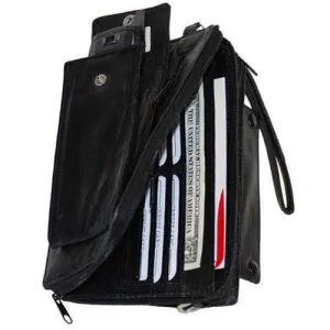 High End Leather Organizer Wallet & Cell Phone Case 102 (C)