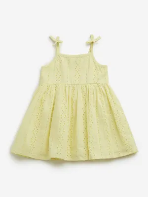 HOP Baby Lime Schiffli A-line Dress