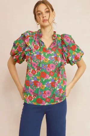 It's Your Day Floral Top