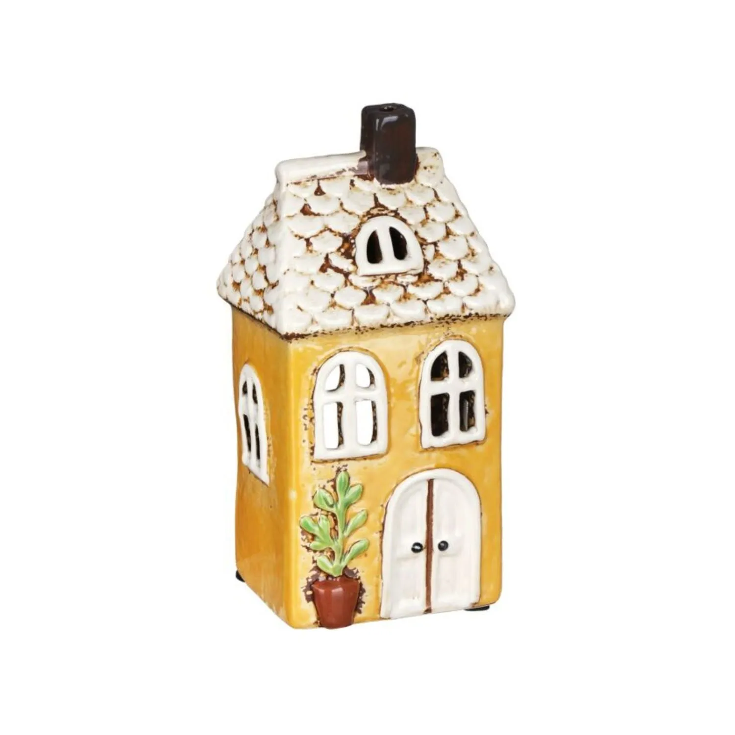 Joe Davies Yellow Village Pottery Tea Light Garden House