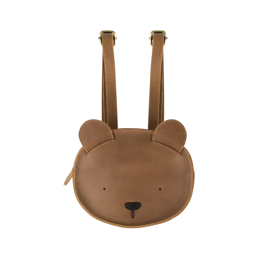 Kapi Classic Backpack | Bear | Cognac Classic Leather