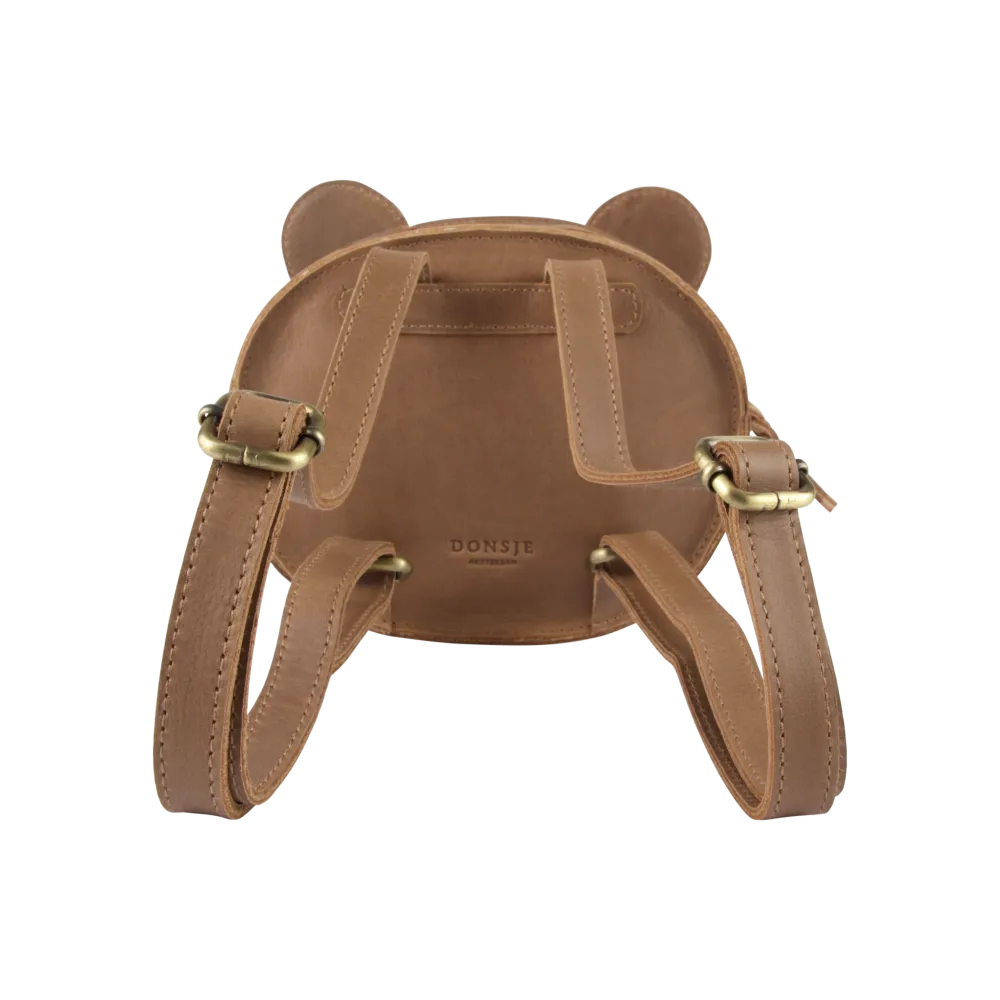 Kapi Classic Backpack | Bear | Cognac Classic Leather