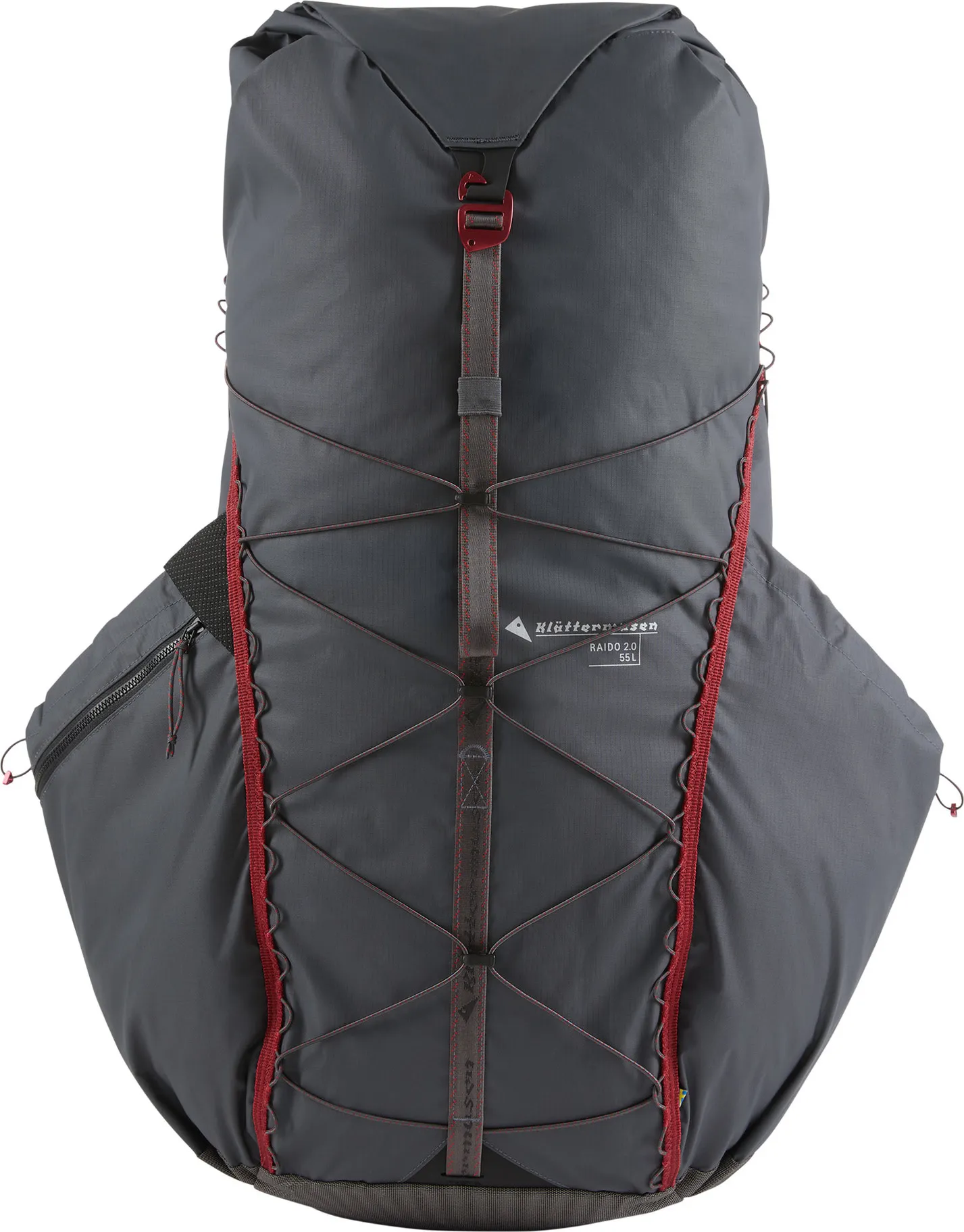 Klättermusen Raido 2.0 Backpack 55L Raven | Buy Klättermusen Raido 2.0 Backpack 55L Raven here | Outnorth