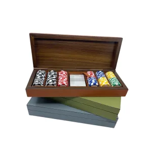 Leather Poker Set