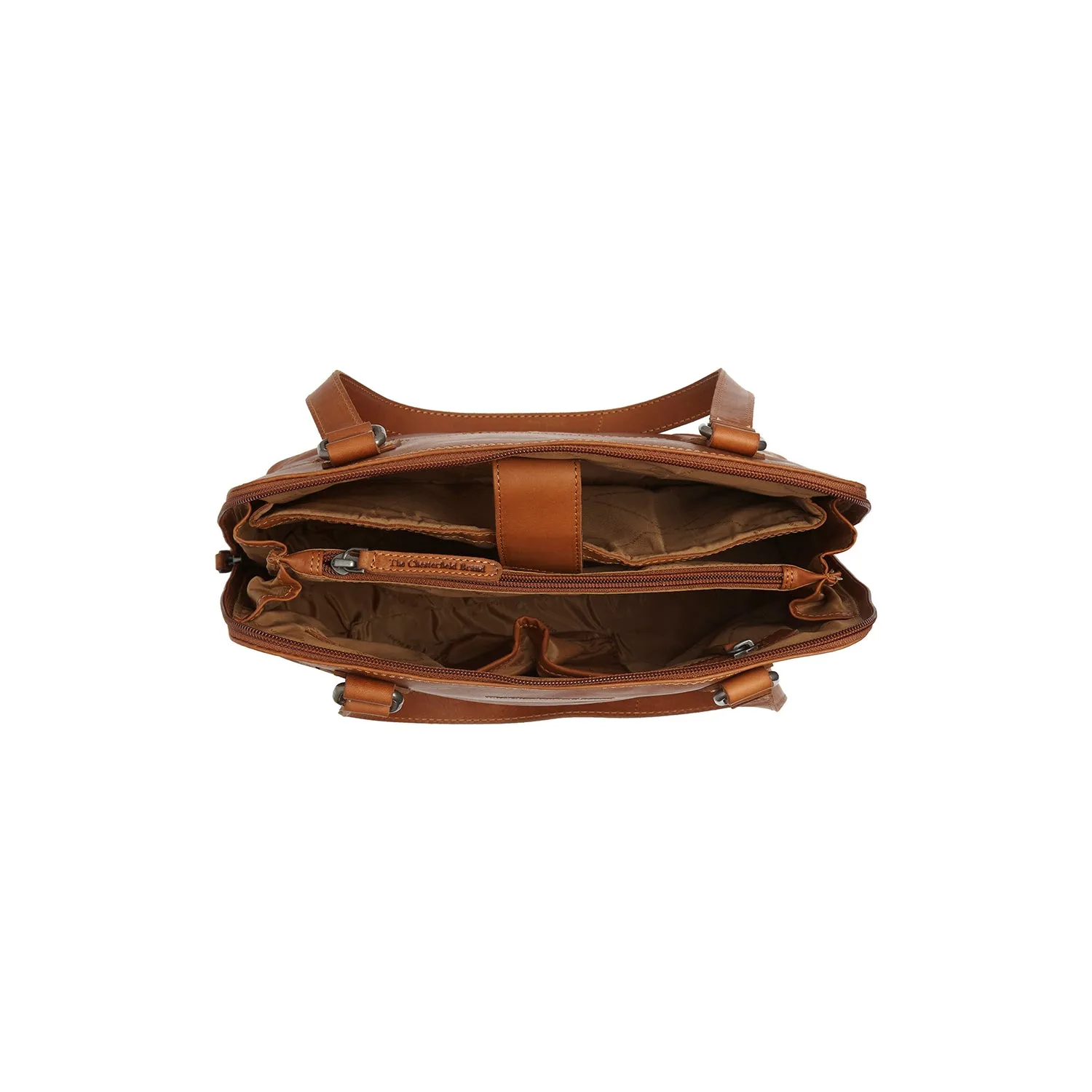 Leather Shoulder Bag Cognac Belgrado