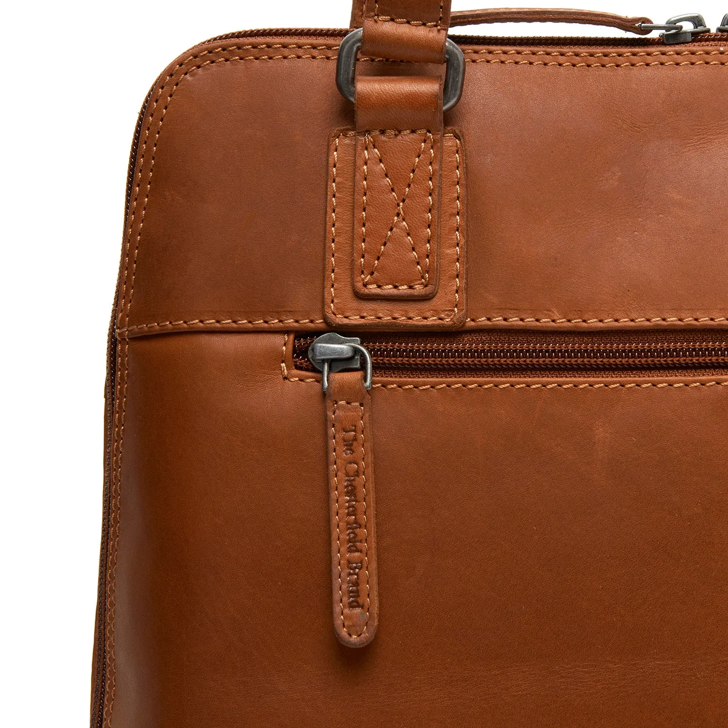 Leather Shoulder Bag Cognac Belgrado