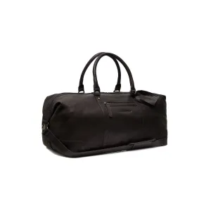 Leather Weekend Bag Black Lorenzo