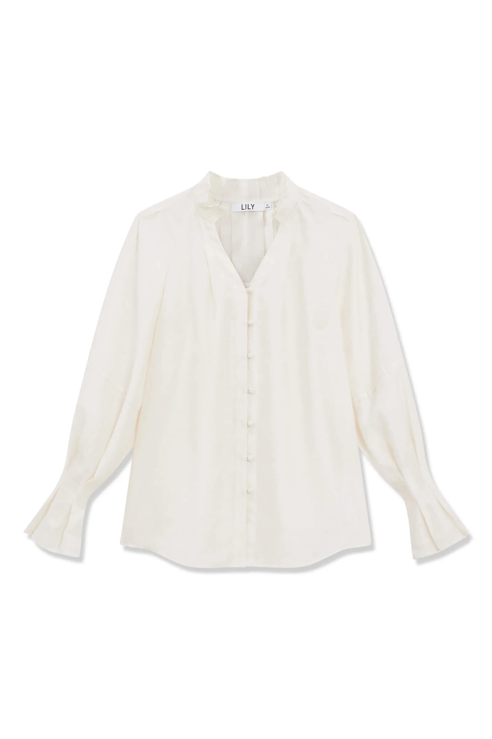 LILY Lyocell Tencel Chic Bud Sleeve Shirt