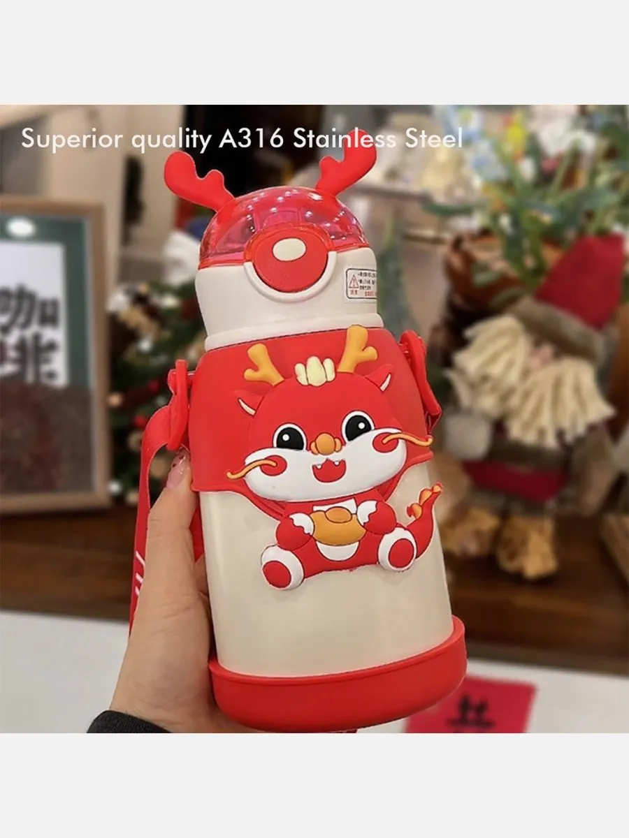 Little Surprise Box Lucky Dragon Theme Kids Water Bottle