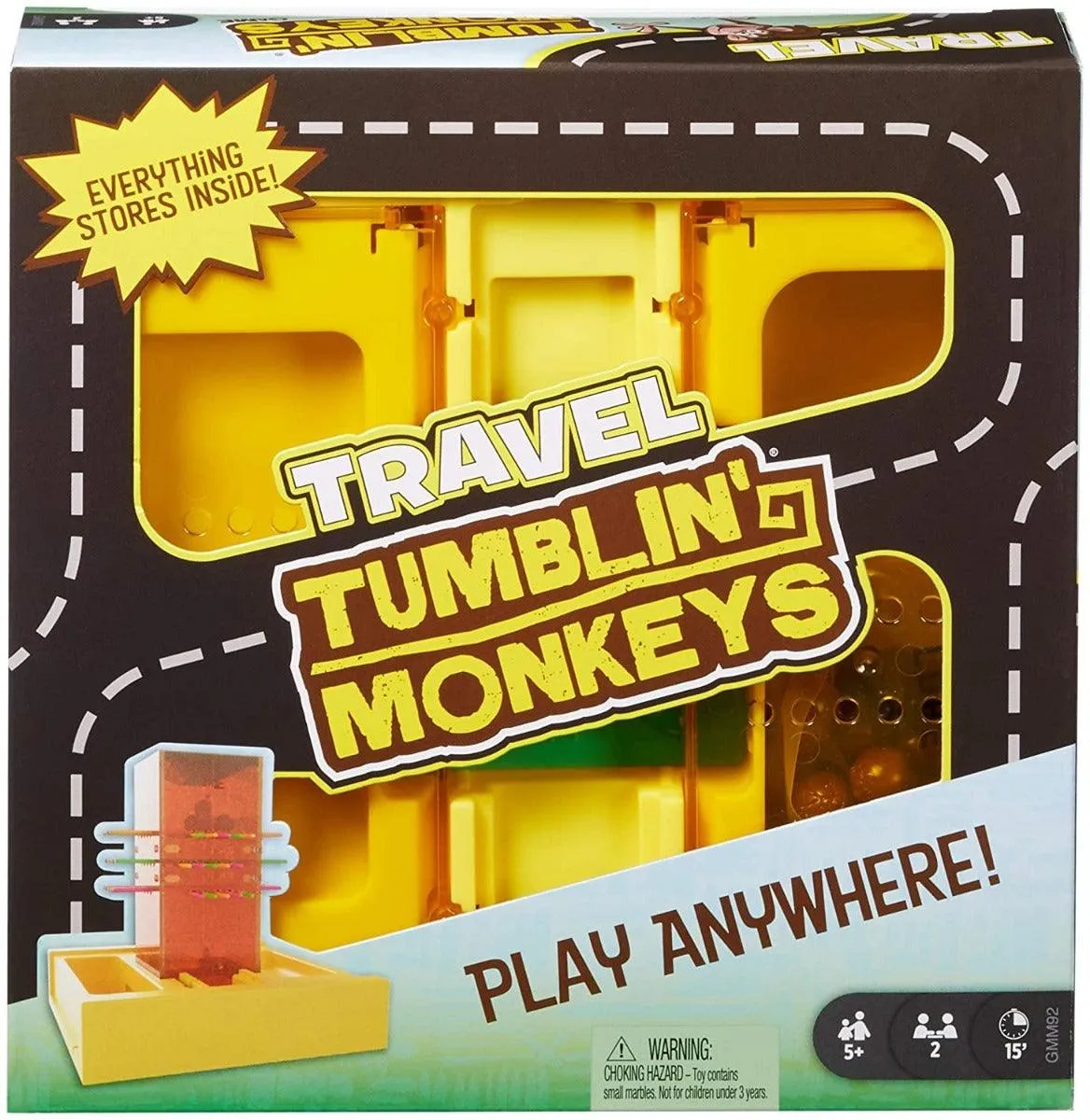 Mattel Games Travel Tumblin Monkeys Game For Ages 5 Years and Up