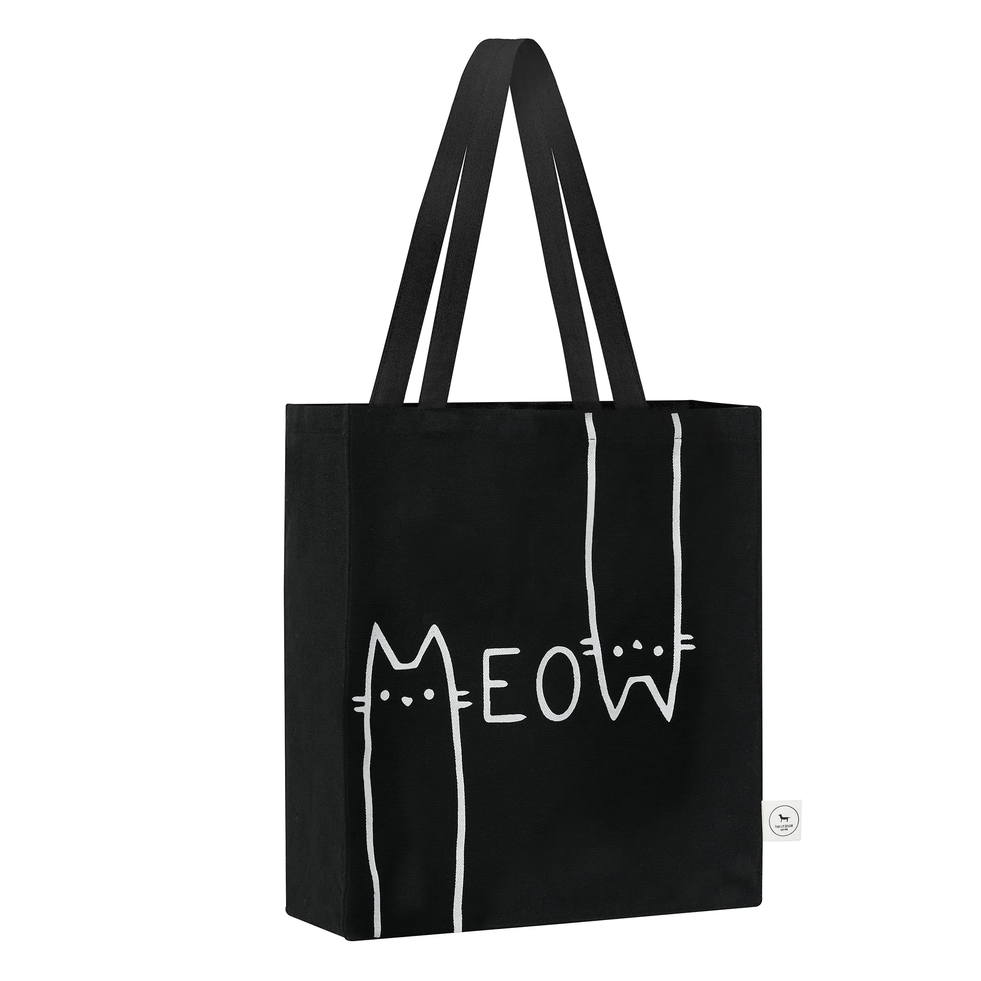 MEOW TOTE BAG BLACK