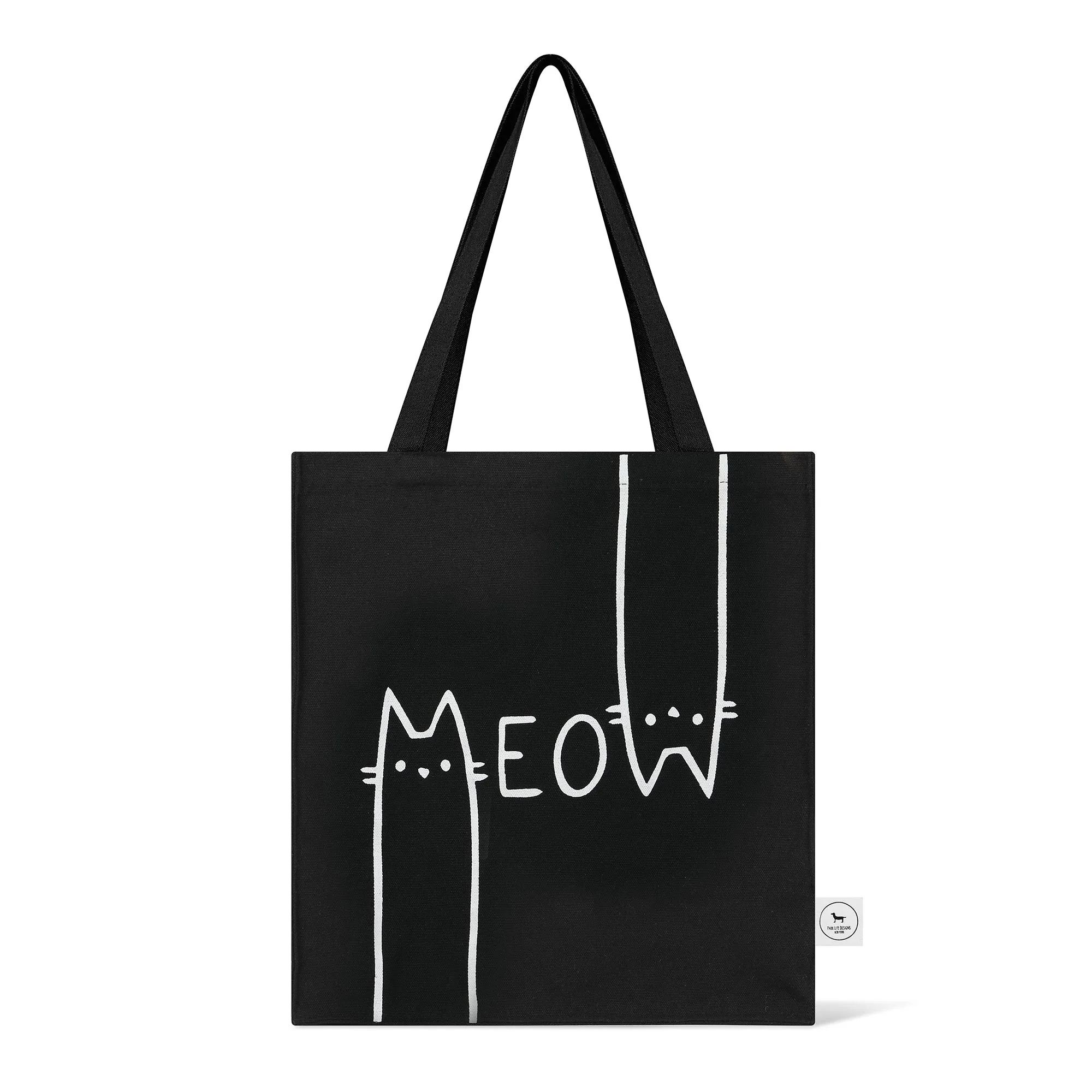 MEOW TOTE BAG BLACK