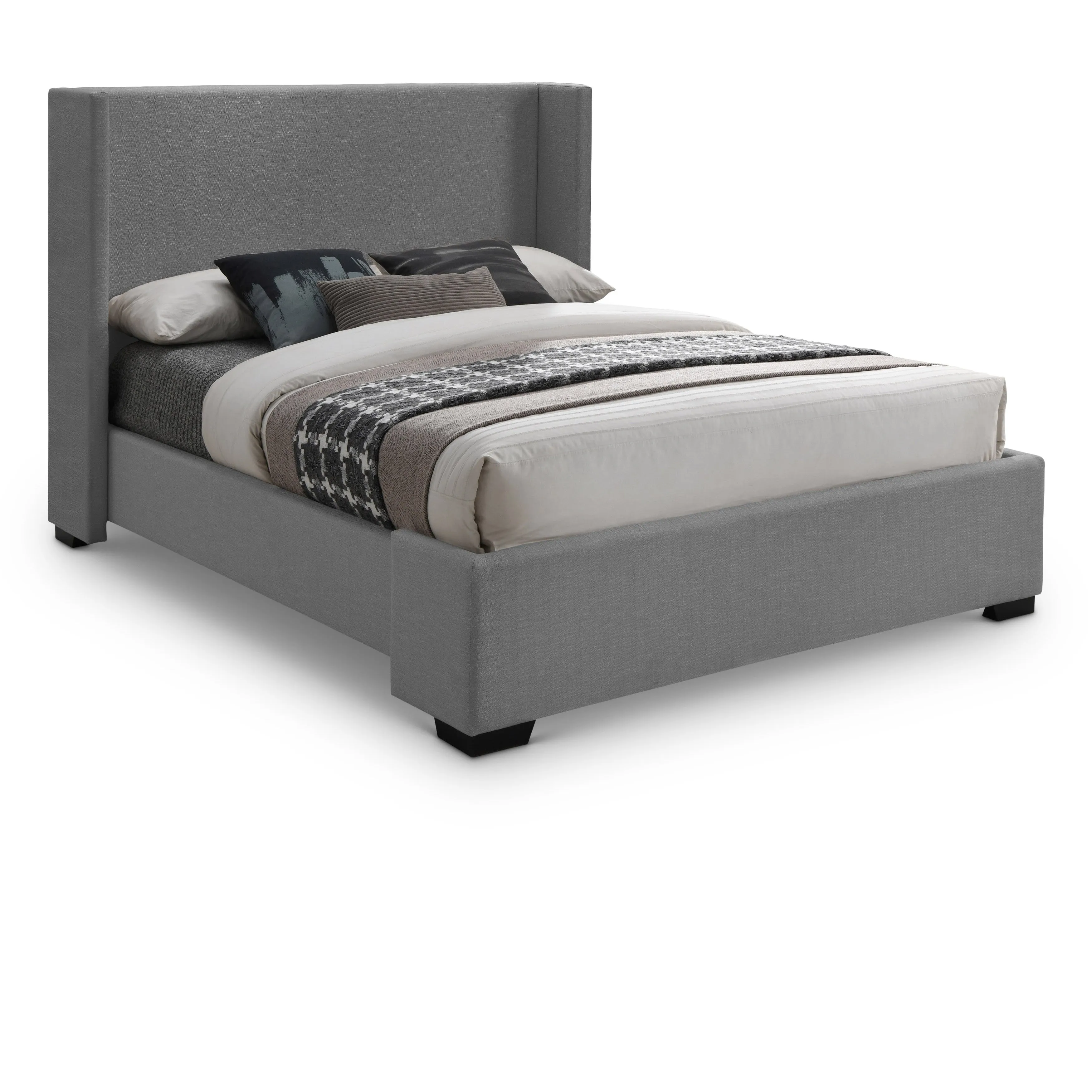 Meridian Furniture Oxford Linen Textured Bed