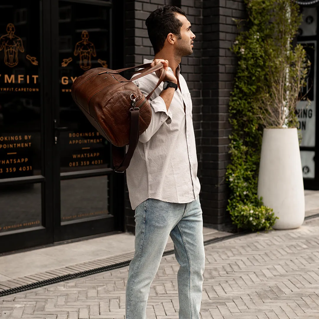 Military Style Duffel, Brown