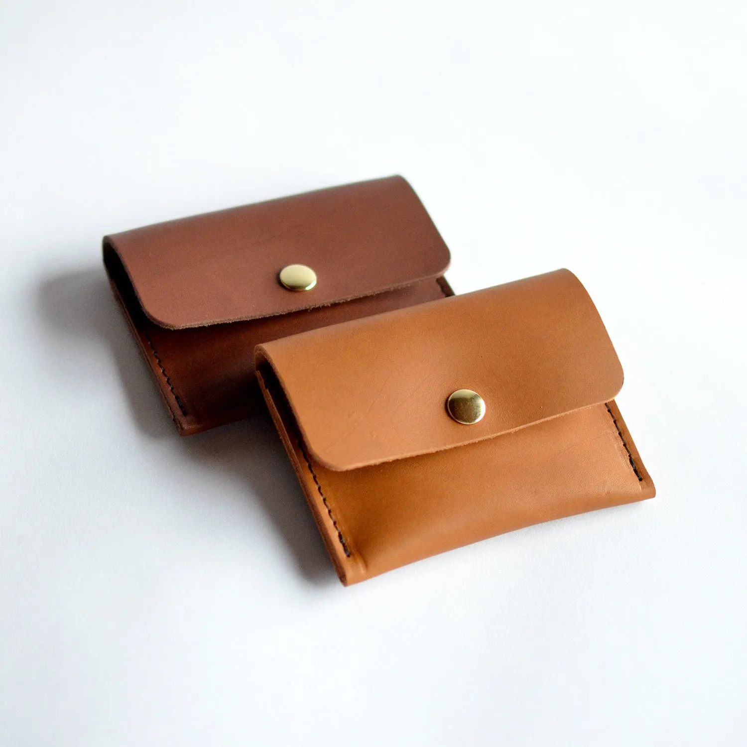 Mini Wallet - Chocolate Brown Leather