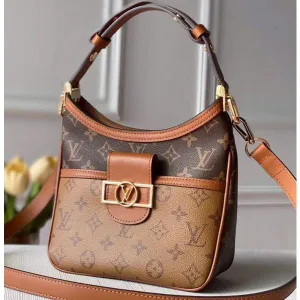 Monogram Reverse Canvas Dauphine Mini Hobo Bag M44395 2020