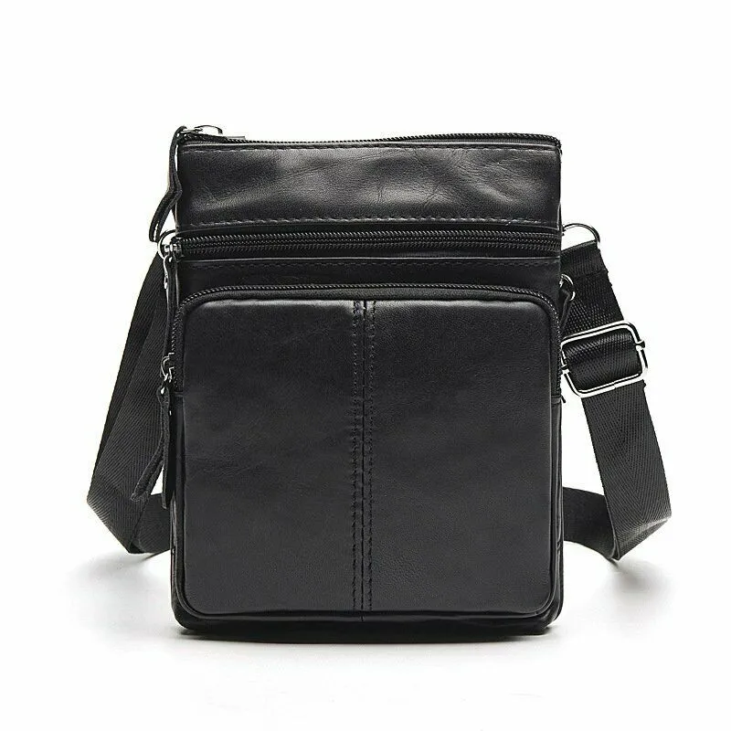 MRoyale™ Men's Small Leather Crossbody Messenger Bag | Handbag, Purse, Satchel