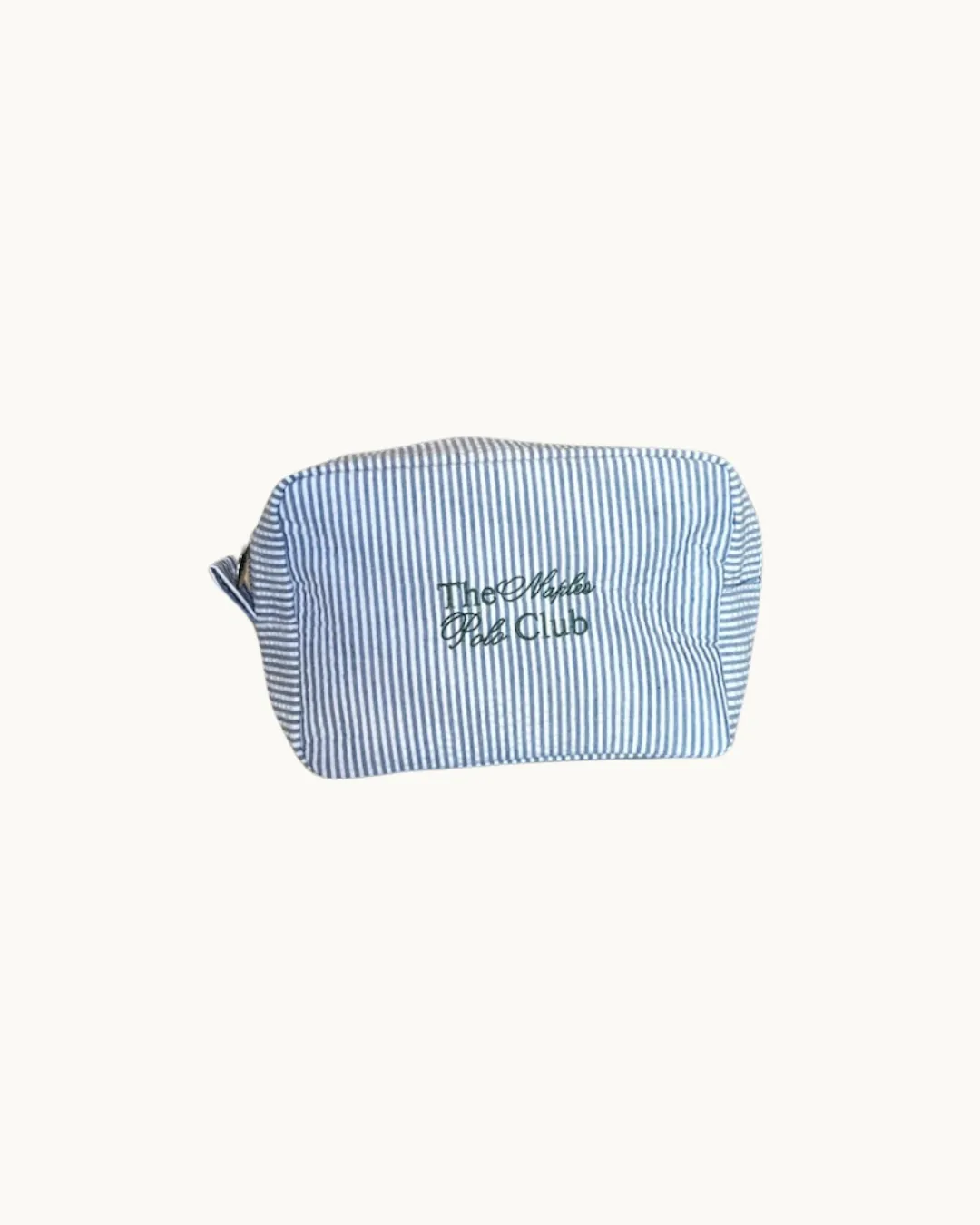 Naples Polo Club Striped Cosmetic Bag