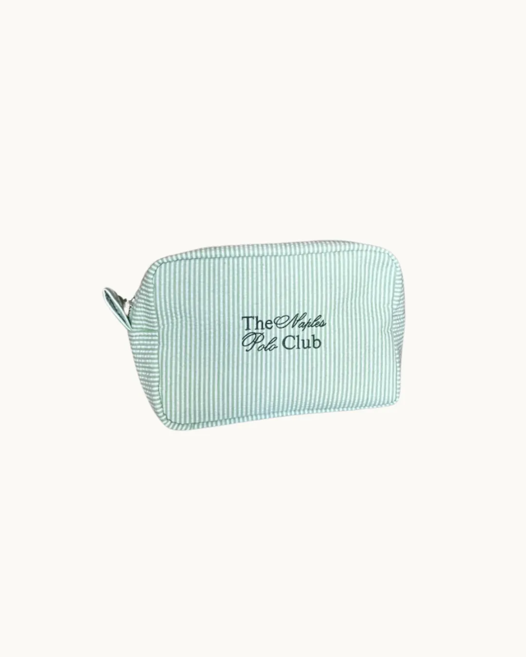 Naples Polo Club Striped Cosmetic Bag