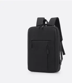 New Dimension Anti-theft Smart Laptop Backpack with USB Port - Black