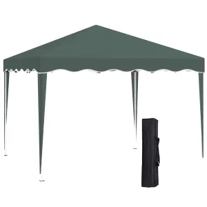 Outsunny 3x3(m) Pop Up Gazebo Marquee Tent for Garden w/ Carry Bag Green