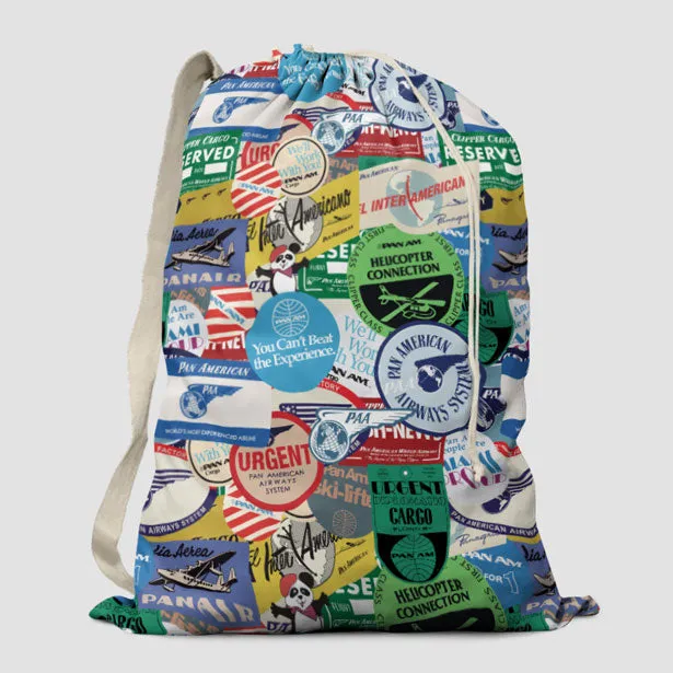 Pan Am Stickers - Laundry Bag