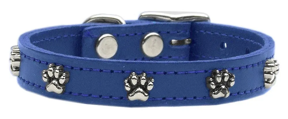 Paw Leather  Blue 24