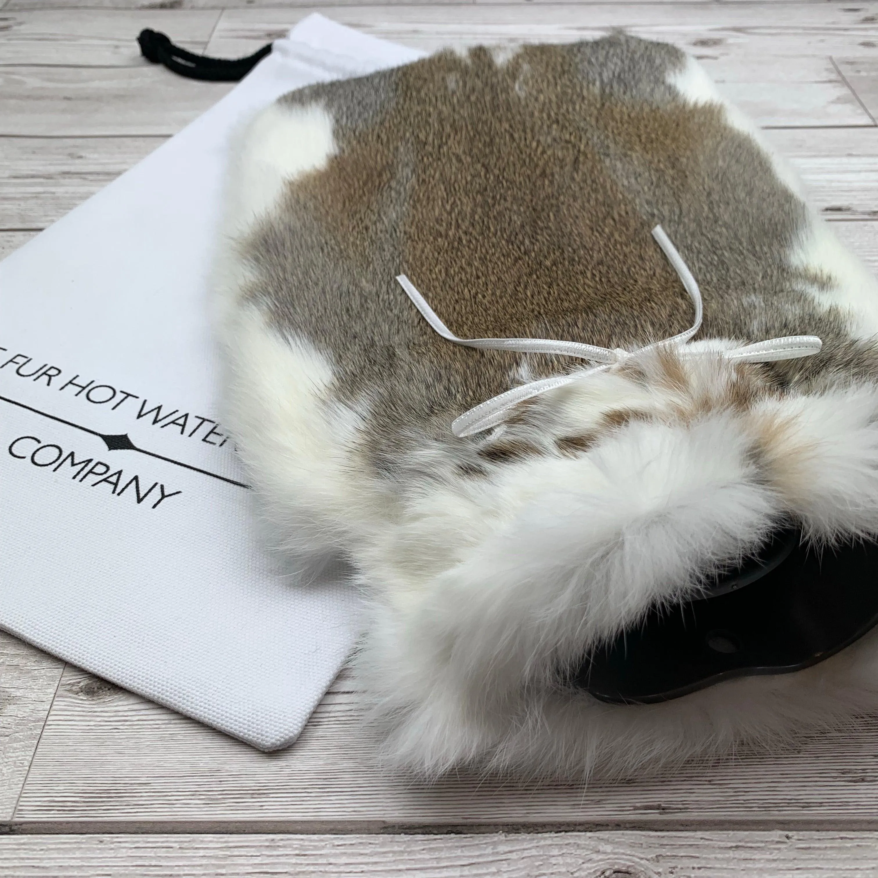 Premium Luxury Rabbit Fur Hot Water Bottle | Quiet Luxury