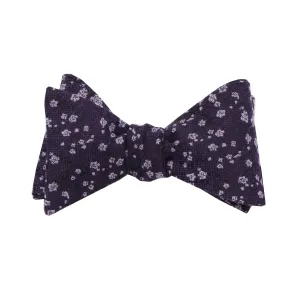 Purple & Lavender Floral Self Tie Bow Tie