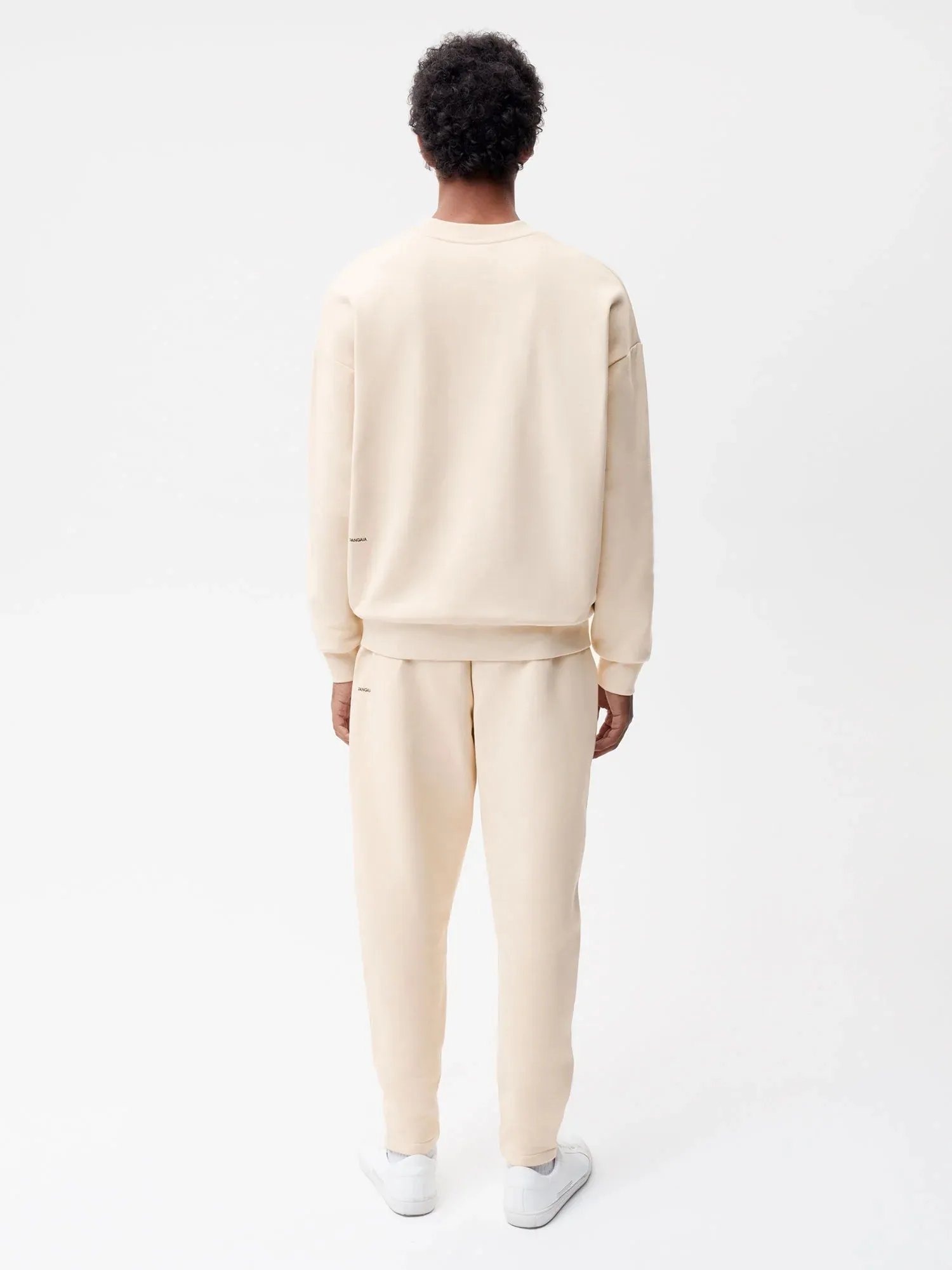 Recycled Cotton Tapered Track Pants—sand