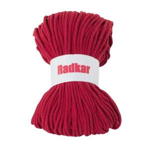 Red 370 Braided cotton cord 5mm