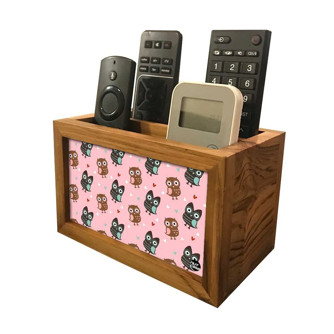 Remote Control Stand Holder Organizer For TV / AC Remotes -  Owls Everywhere