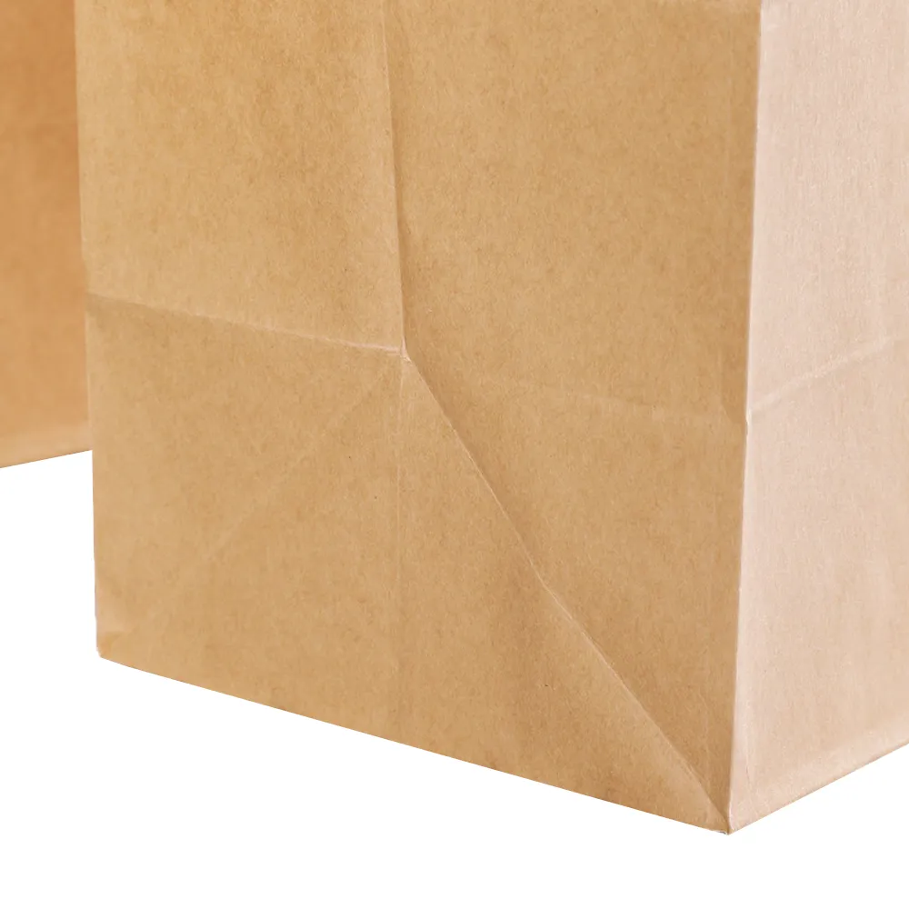 Retail Takeaway Brown Kraft Die-Cut Handle Paper Bag