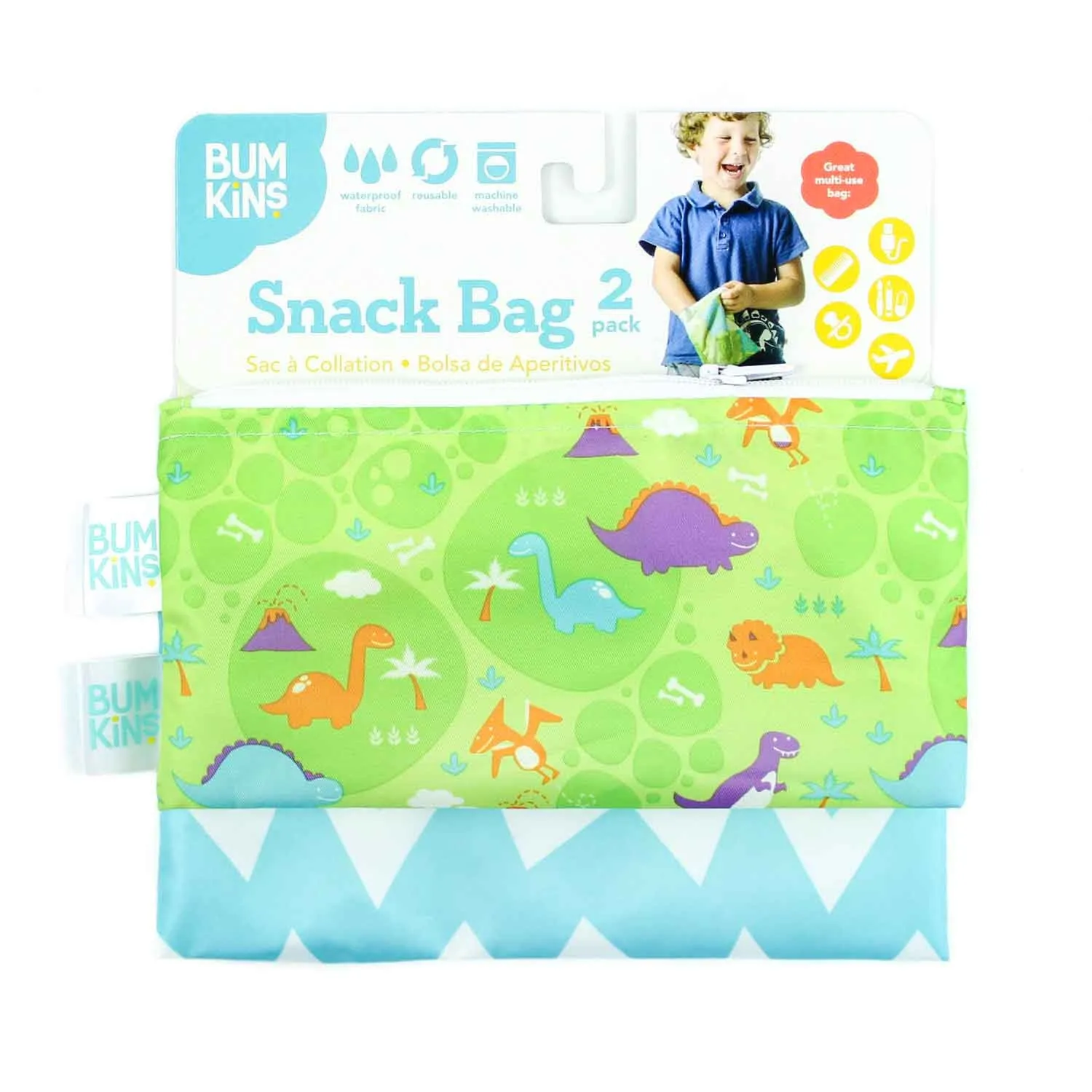 Reusable Snack Bag, 2 Pack, Small