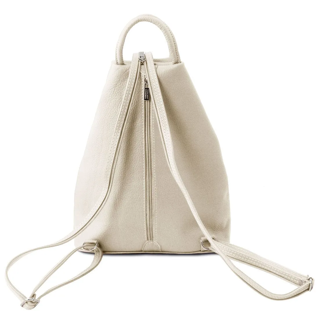 Shanghai - Italian leather backpack - pebbled leather | TL141881