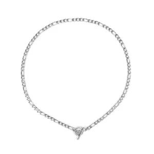 Silver Figaro Necklace