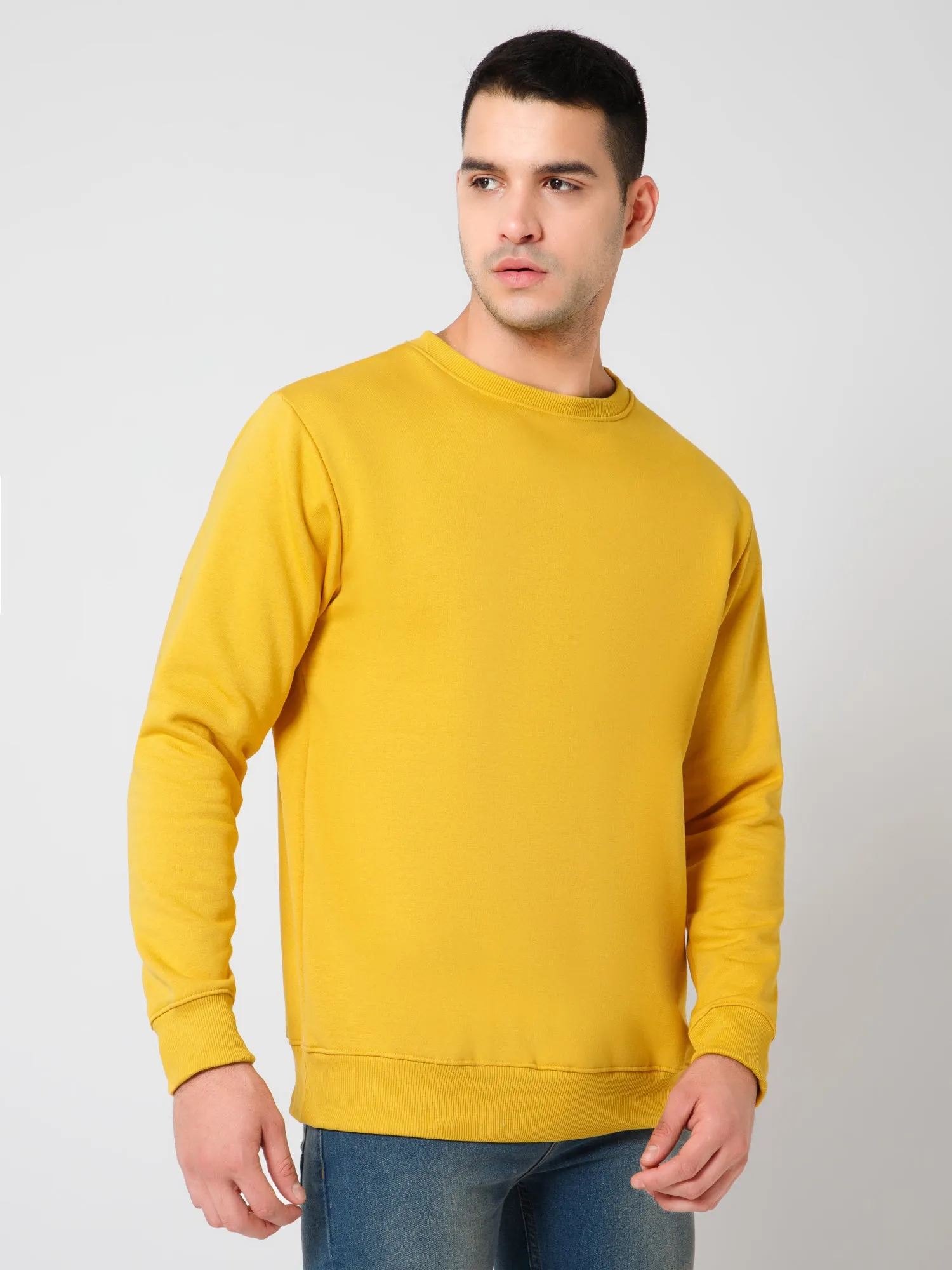 Solid  Mustard Sweatshirt