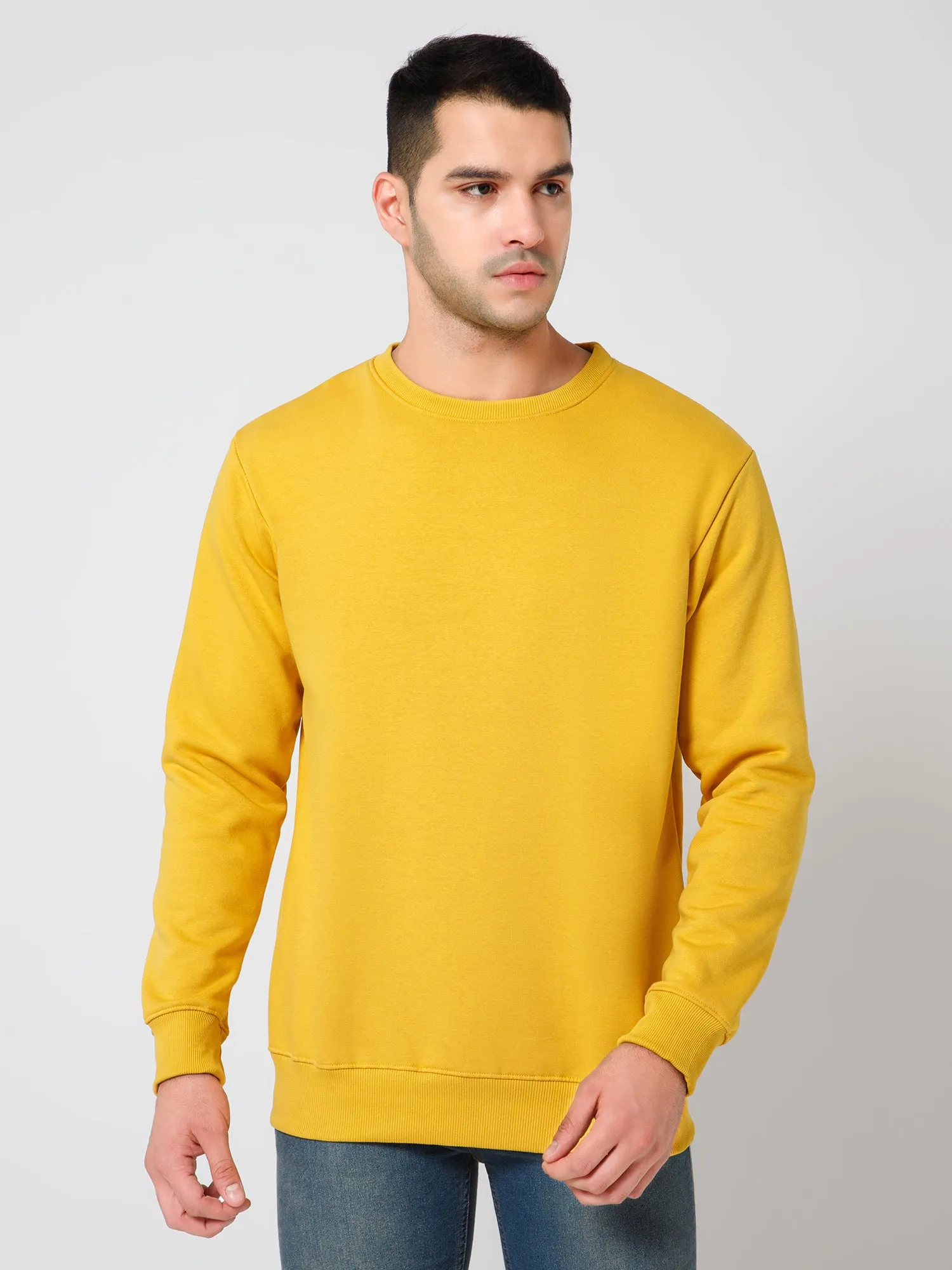 Solid  Mustard Sweatshirt