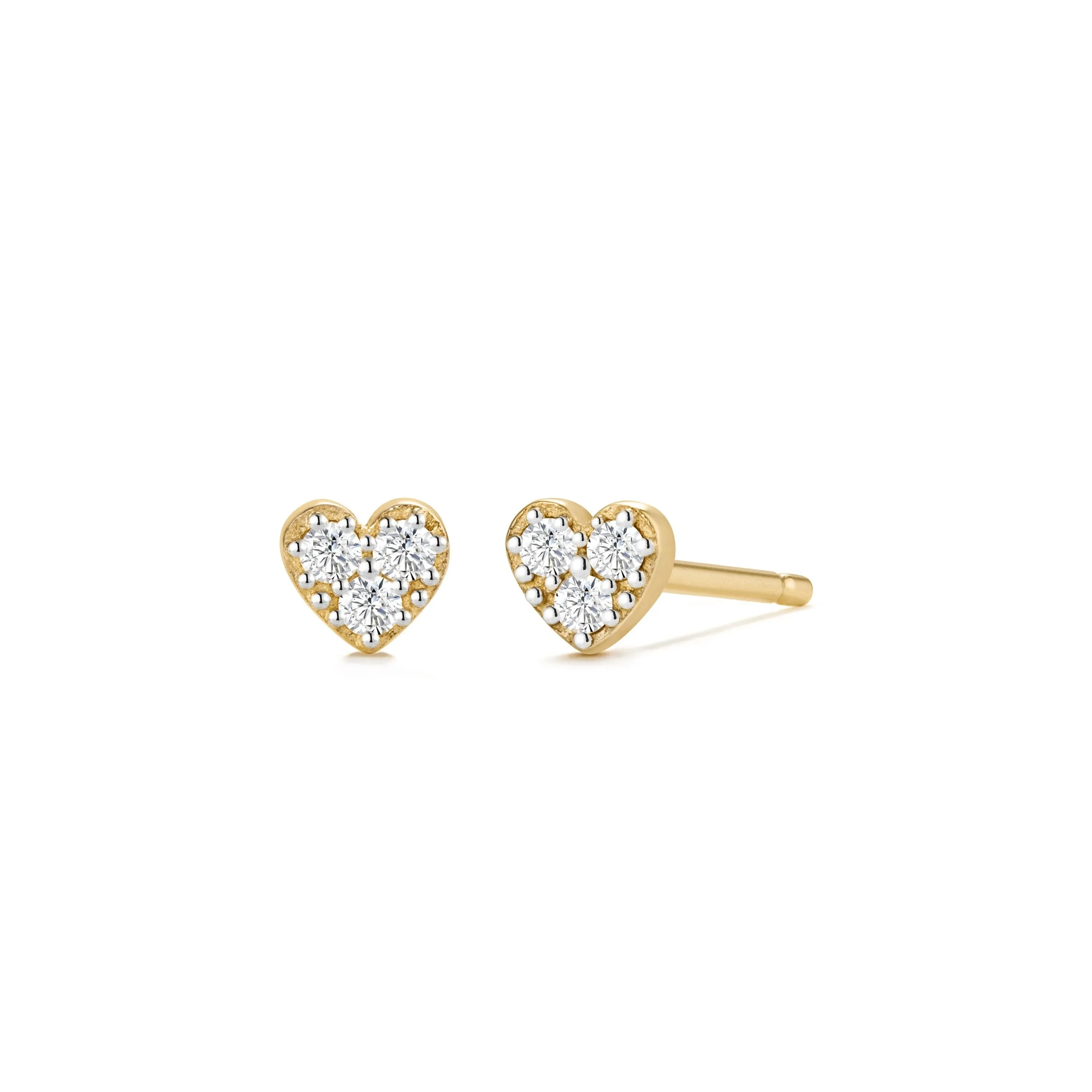 SOPHIE | Diamond Heart Studs