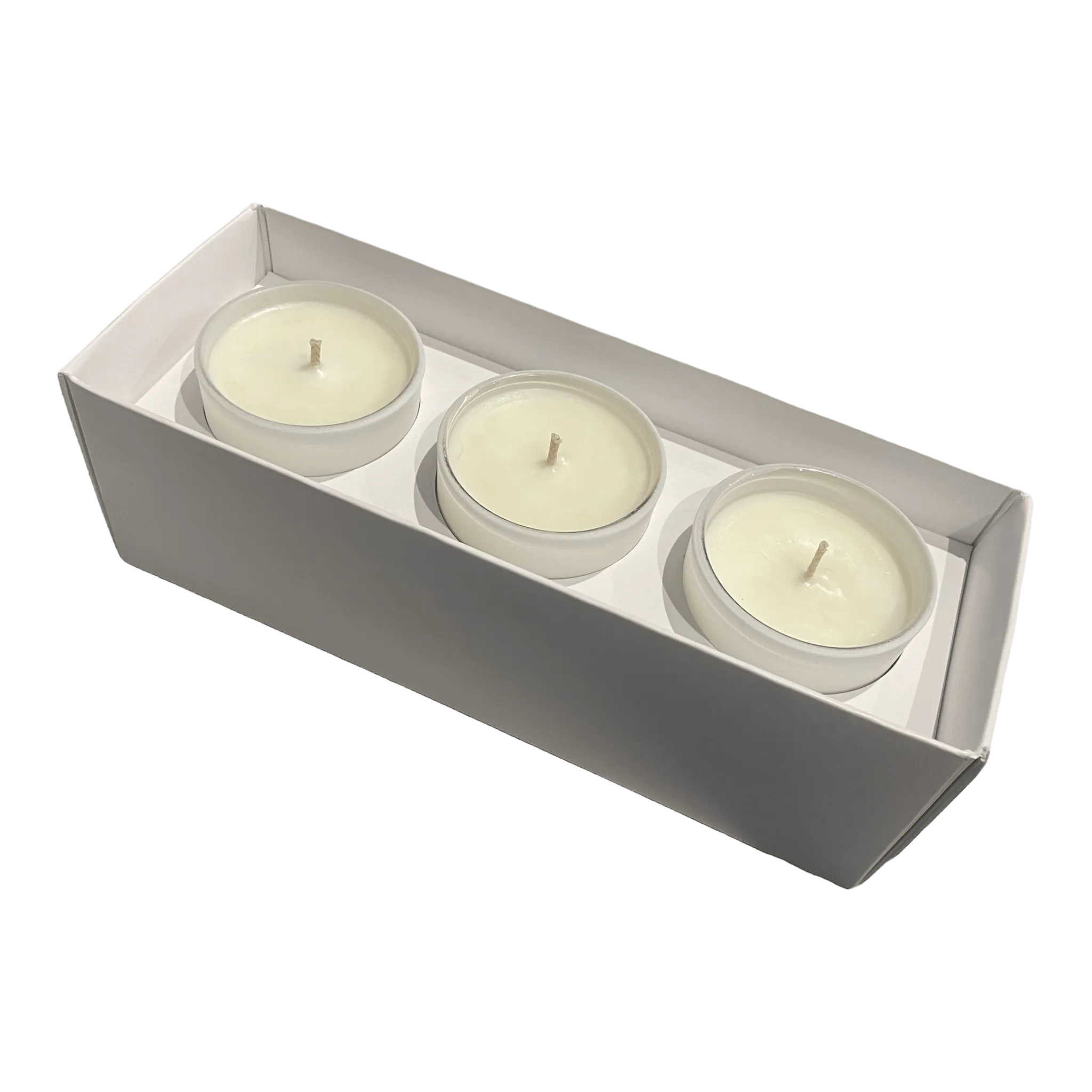 Soy Wax Scented Candle Trio - Gift Set - White